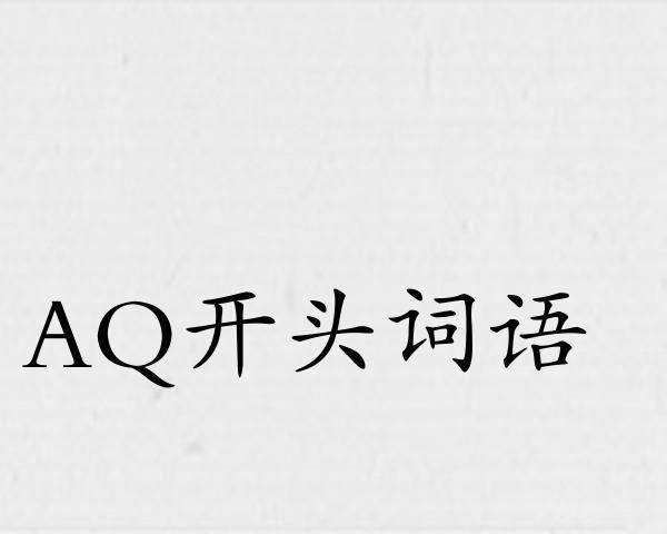AQ开头词语