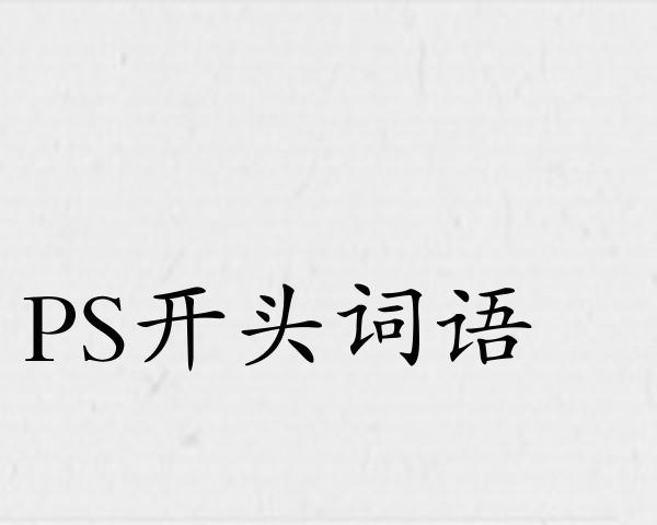 PS开头词语